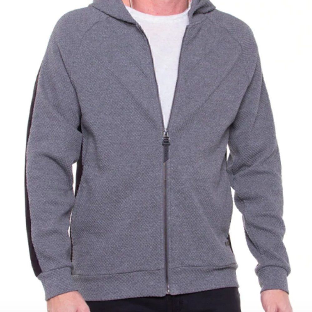 Civil Society Herschel Waffle Knit Hoodie (Heather Charcoal) Large